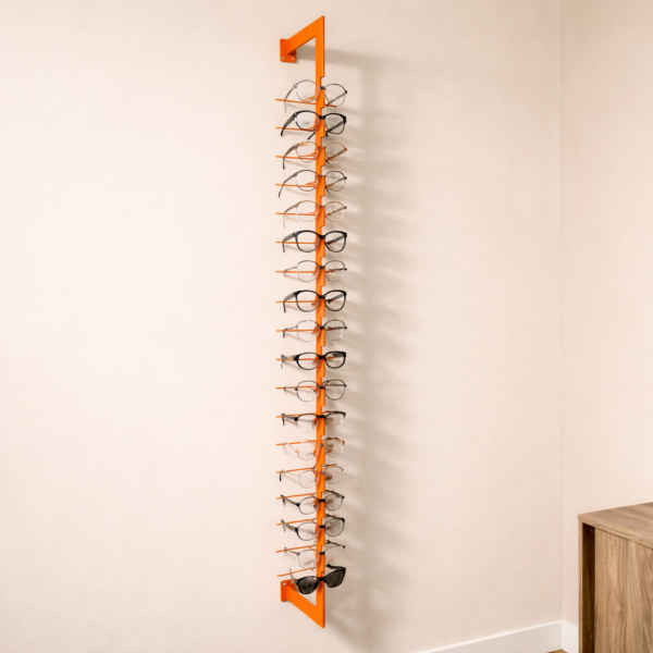 Oranje-brilrek-met-verschillende-brillen